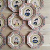 18 Henriot Quimper plates