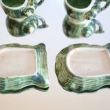 Pair of slip cups and saucers