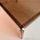 Aluminium coffee table with smoked glass by Georges Ciancimino, 1970.