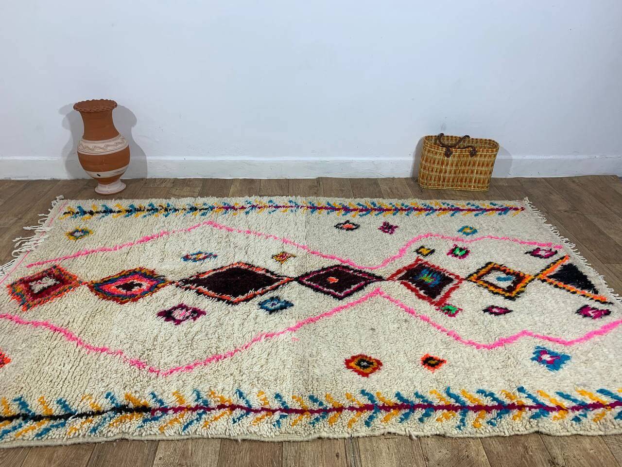 Handmade Moroccan Berber rug 240 x 147 cm