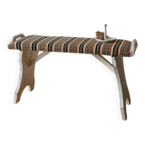 Wooden bench in vintage style.