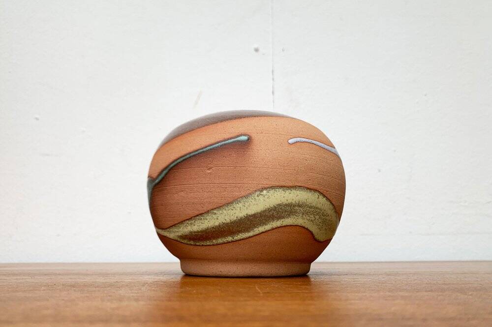 Vintage pottery vase from Alfa Dom Pottery, Dominican Republic.