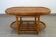 Vintage bamboo and woven rattan coffee table