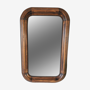 Rectangular mirror vintage wood 82 X 52 cm