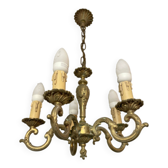 Classic style bronze chandelier 5 branches