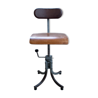Chaise bienaise Ptt réglable année 50