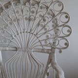 Peacok rattan armchair