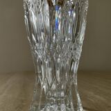 Vintage vase in chiseled Bohemian crystal from the 70s
