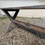 tAble vintage wooden farmhouse 2m, X feet