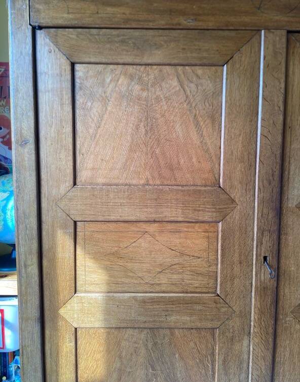 solid oak wardrobe with storage