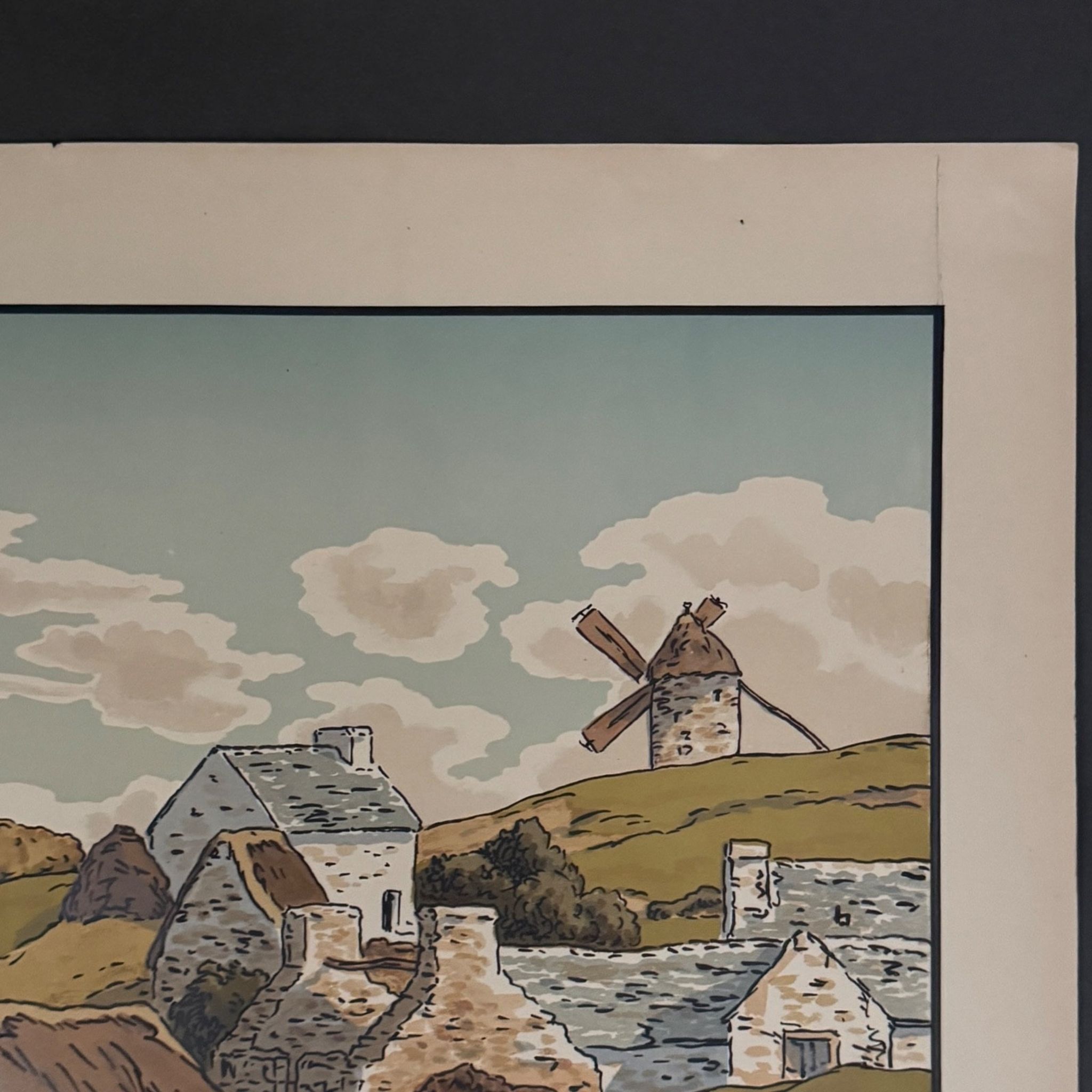 Lithographie par Henri Rivière Les Aspects de la Nature - Le Vallon
