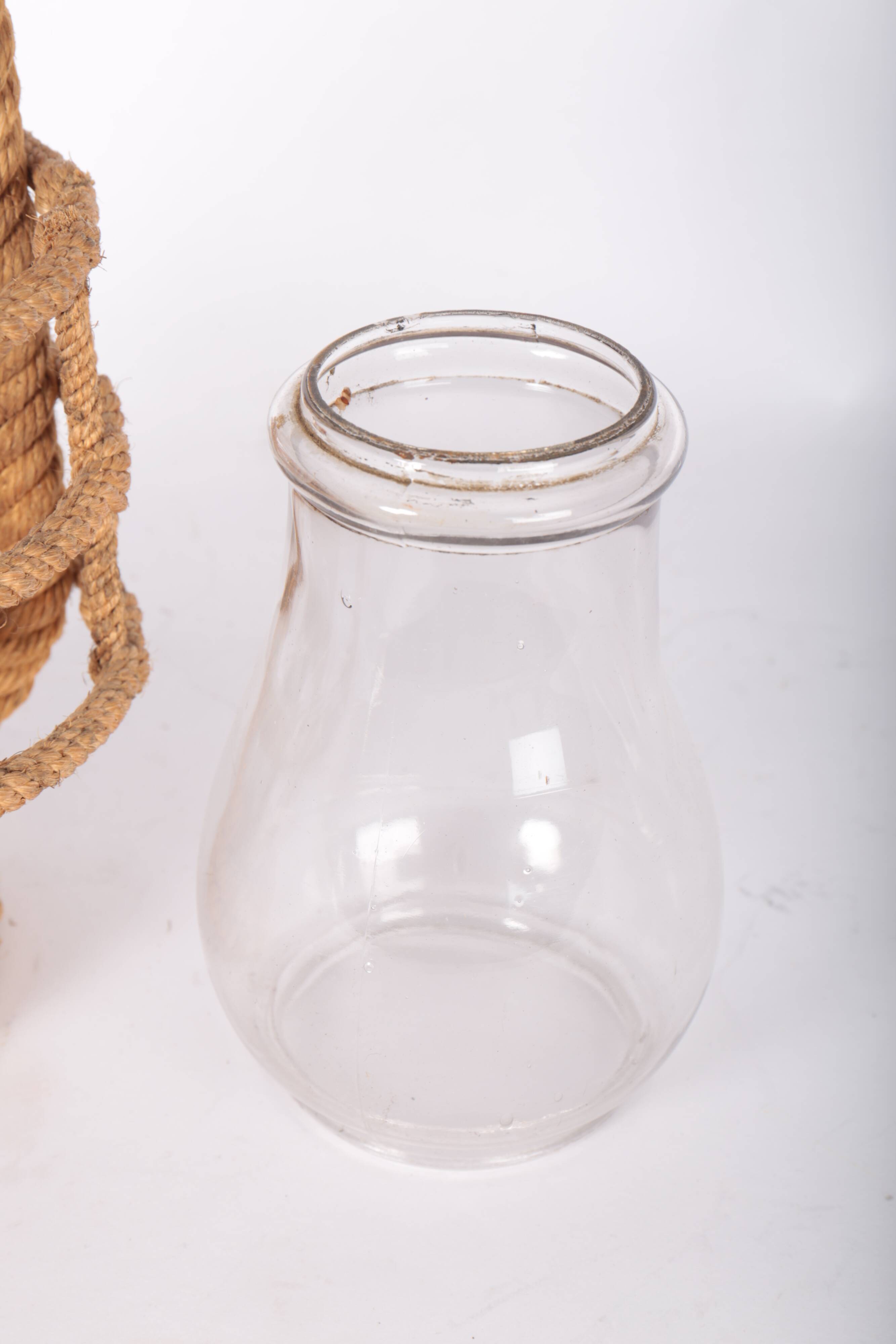 Rope lantern lamp, 50s/60s