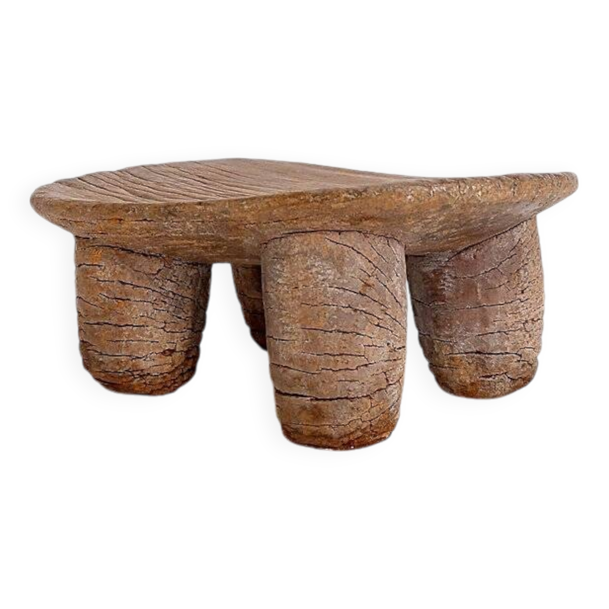 African "Senufo" Stool Hand Carved - Ivory Coast