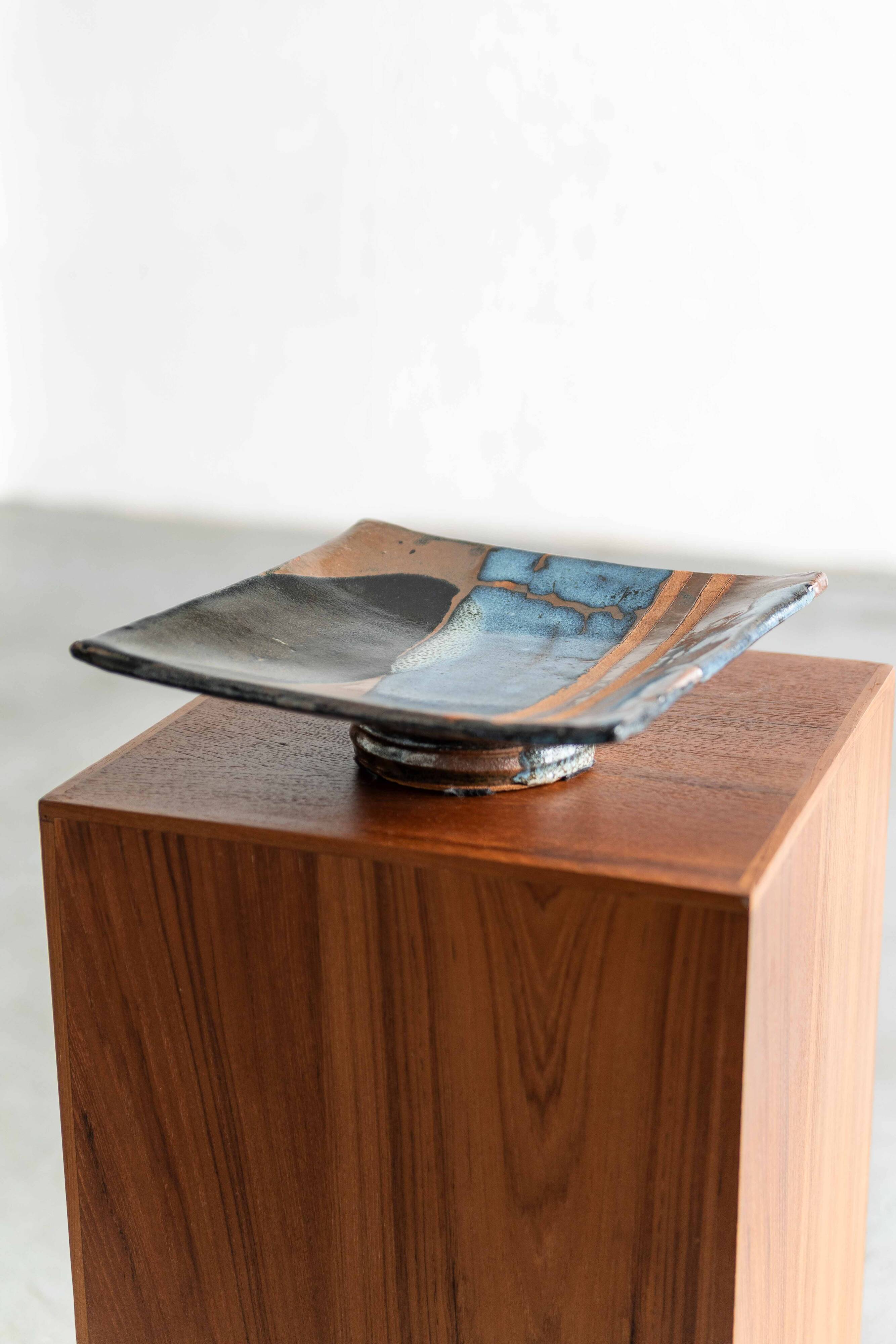 Ceramic plate, 1980s