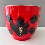 Bay ceramic planter, westgerman pottery, 70's interior