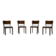 Art Deco Makassar dining chairs, 1930s, set of 4