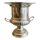 Silver-plated metal champagne bucket ice bucket