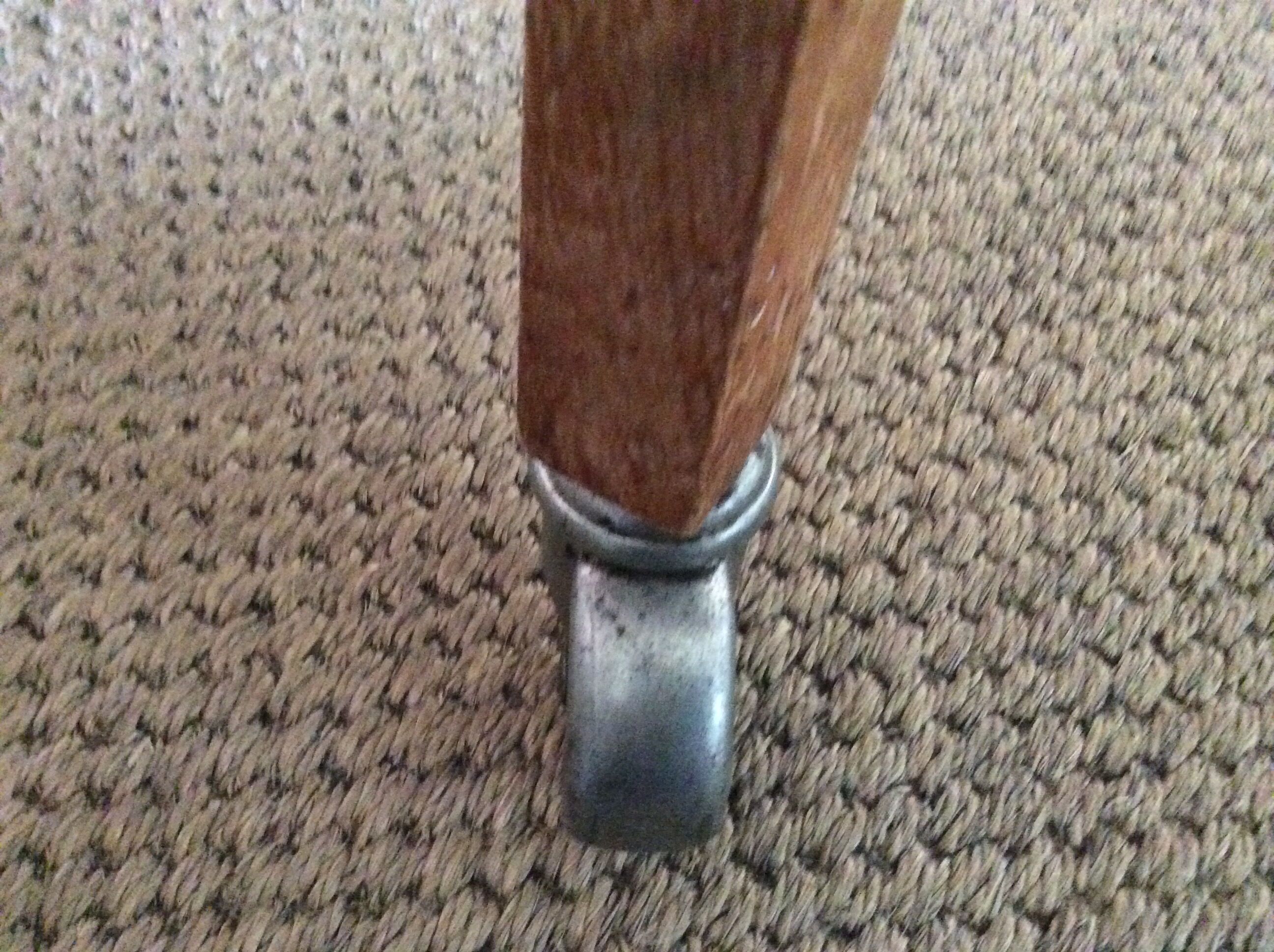 Wooden chair with wheels