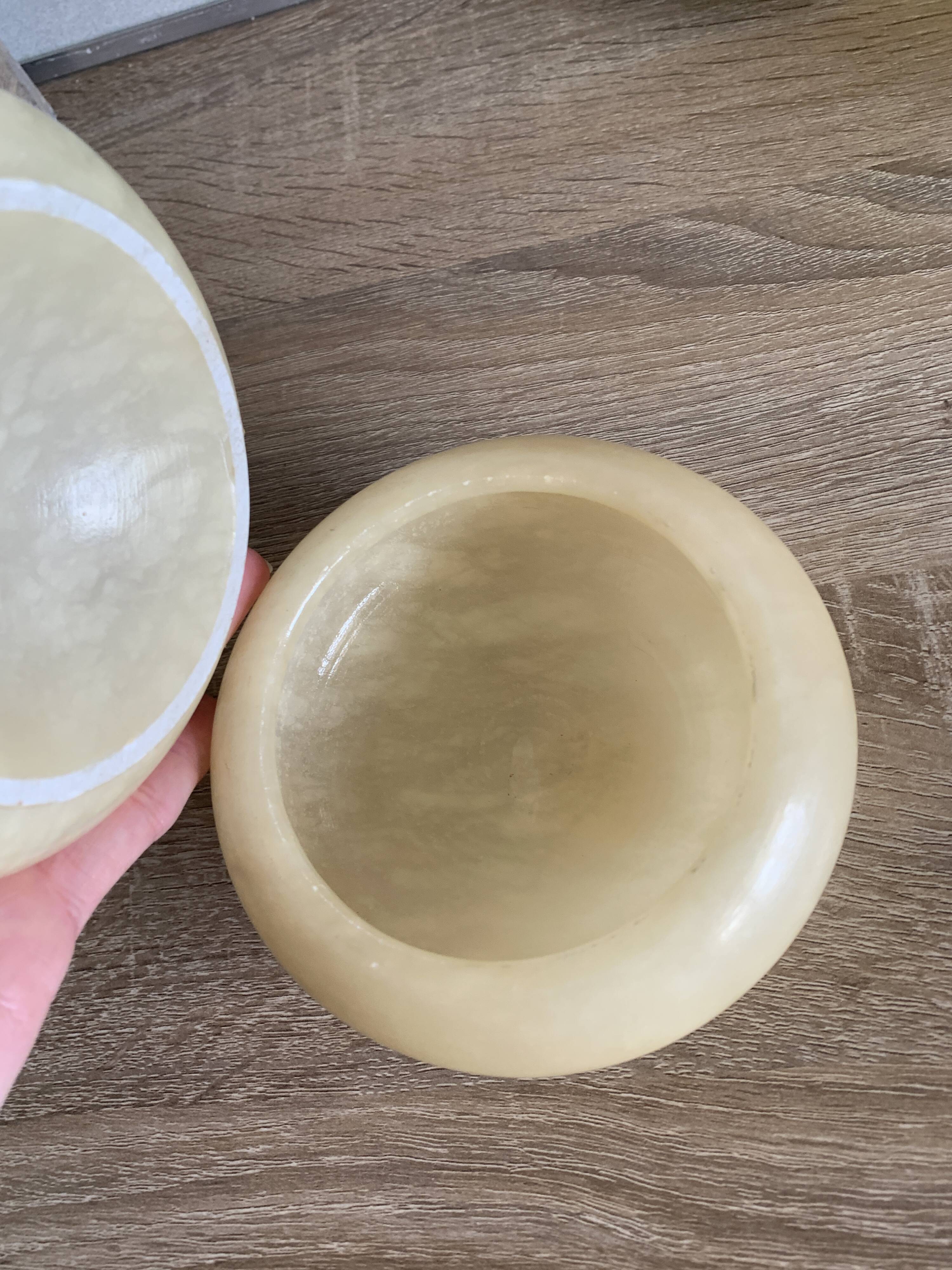 Vintage white marble box