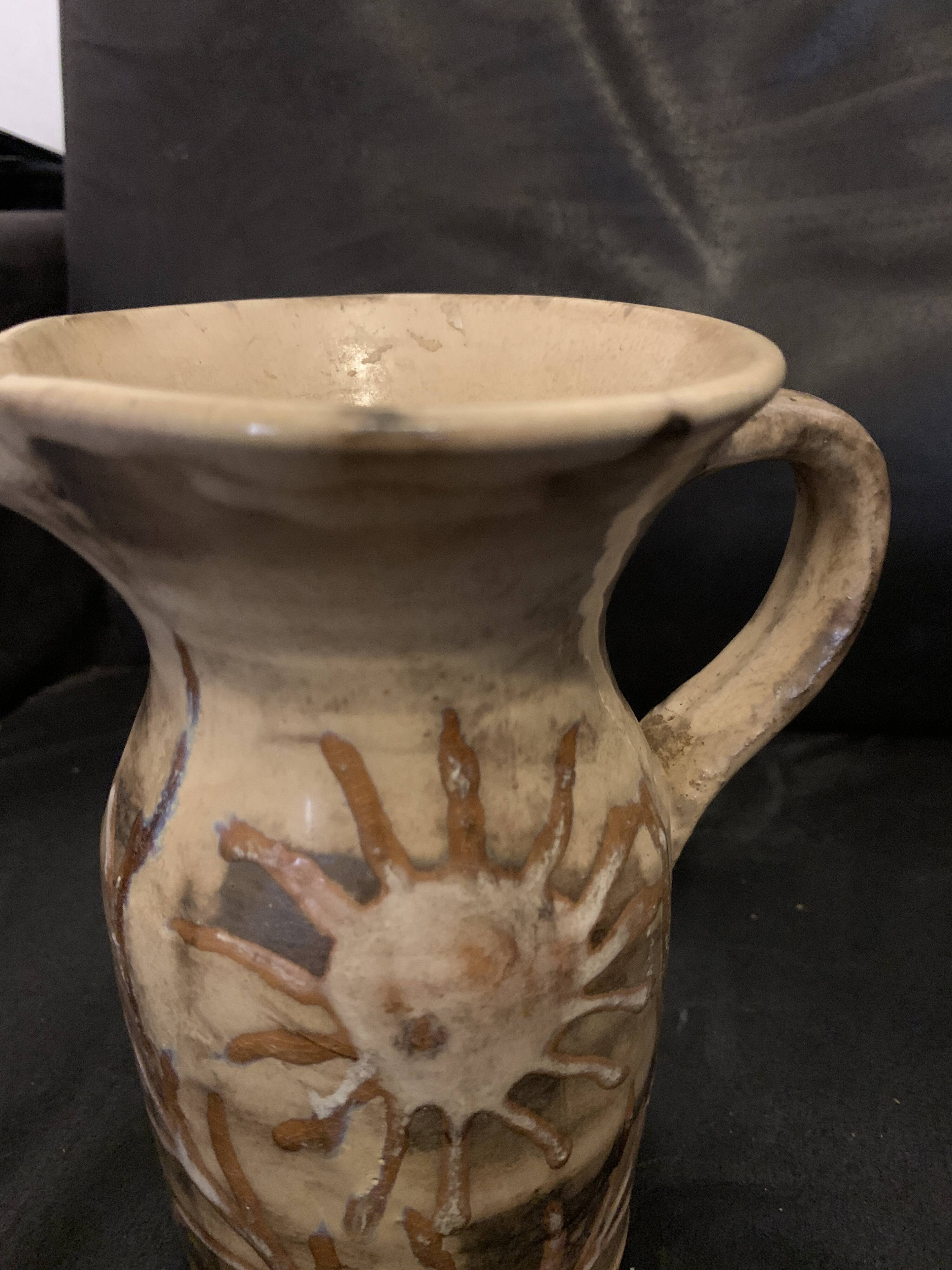 Vallauris pitcher 16cm 1970 in ceramic vintage jug old France
