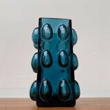 Bubble glass vase from the mid-century Scandinavian space age by Wilhelm Braun-Feldweg for Hirschberg, 1960s.