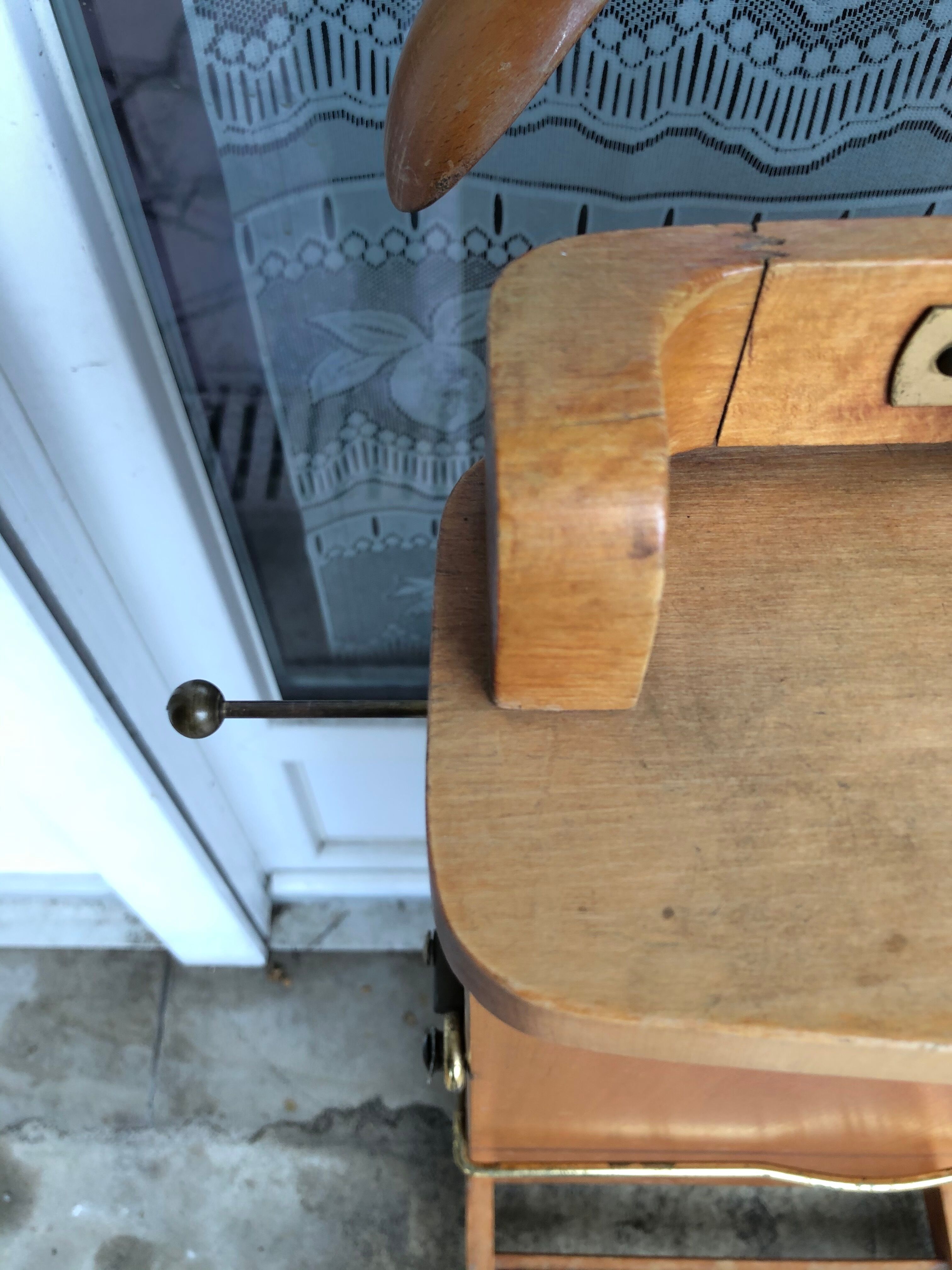 Old wooden night valet