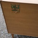 Chest of drawers of the 60s/70 feet spindles