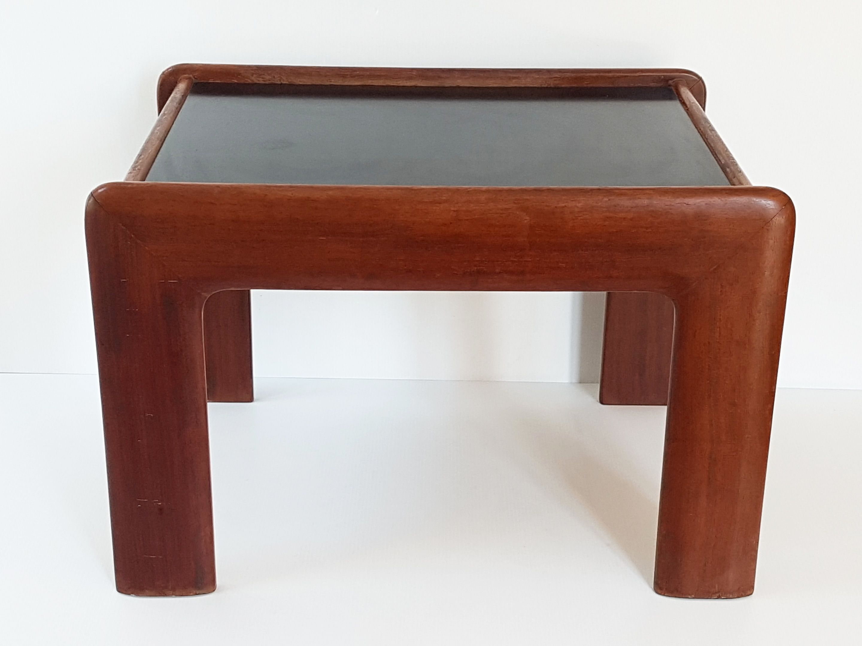 Vintage solid teak side table 1960