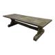 Grande table à manger en chêne massif récupéré, 280 × 100 × 75 cm