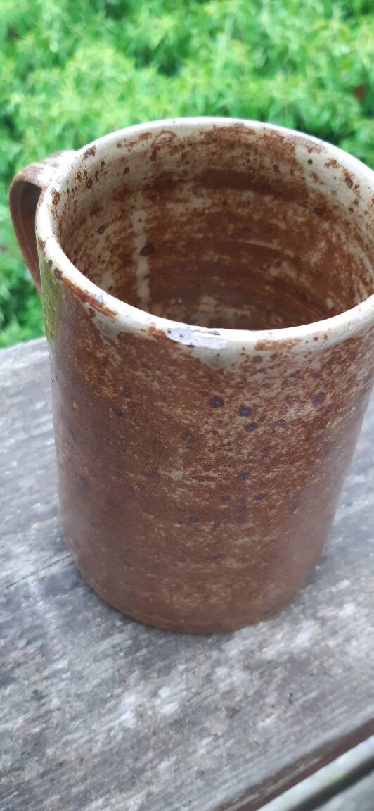 Pitcher and tumblers, pyrite stoneware, France, 1970