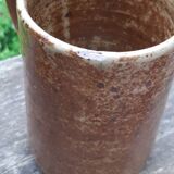 Pitcher and tumblers, pyrite stoneware, France, 1970