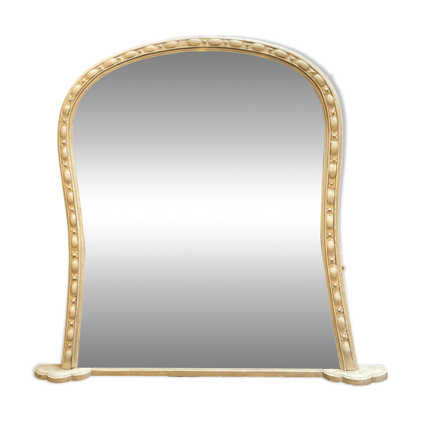 Large C19th Painted Overmantle Mirror