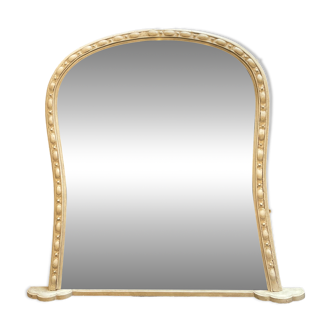 Large C19th Painted Overmantle Mirror