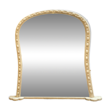 Large C19th Painted Overmantle Mirror