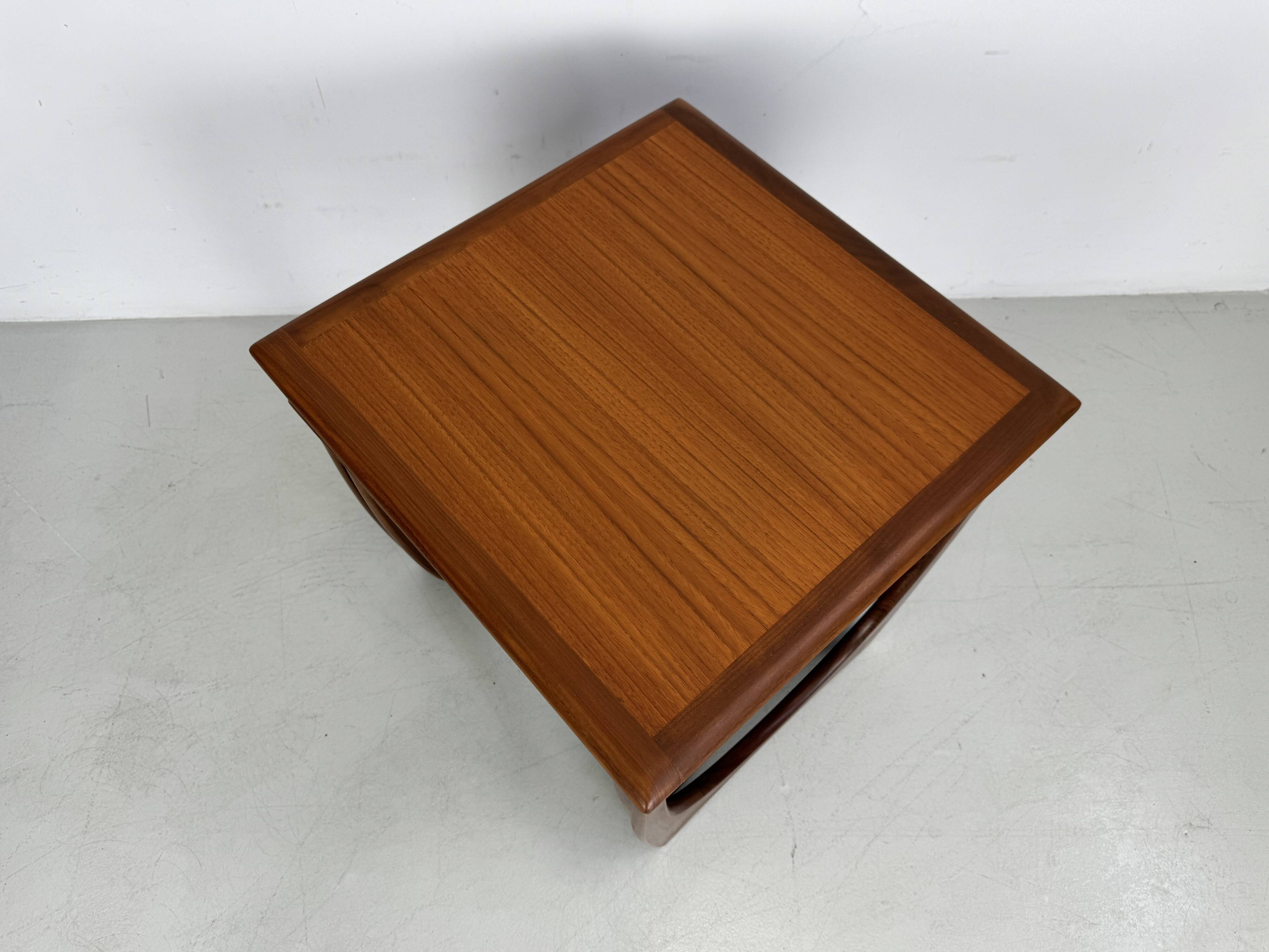 Vintage G-Plan nesting table set designed by V. Wilkins in the 1960s.