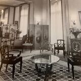 Jules Leleu guéridon de 1956 estampillé