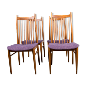 Série de 4 chaises de repas danoises