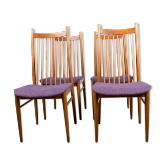 Series of 4 Danish dining chairs