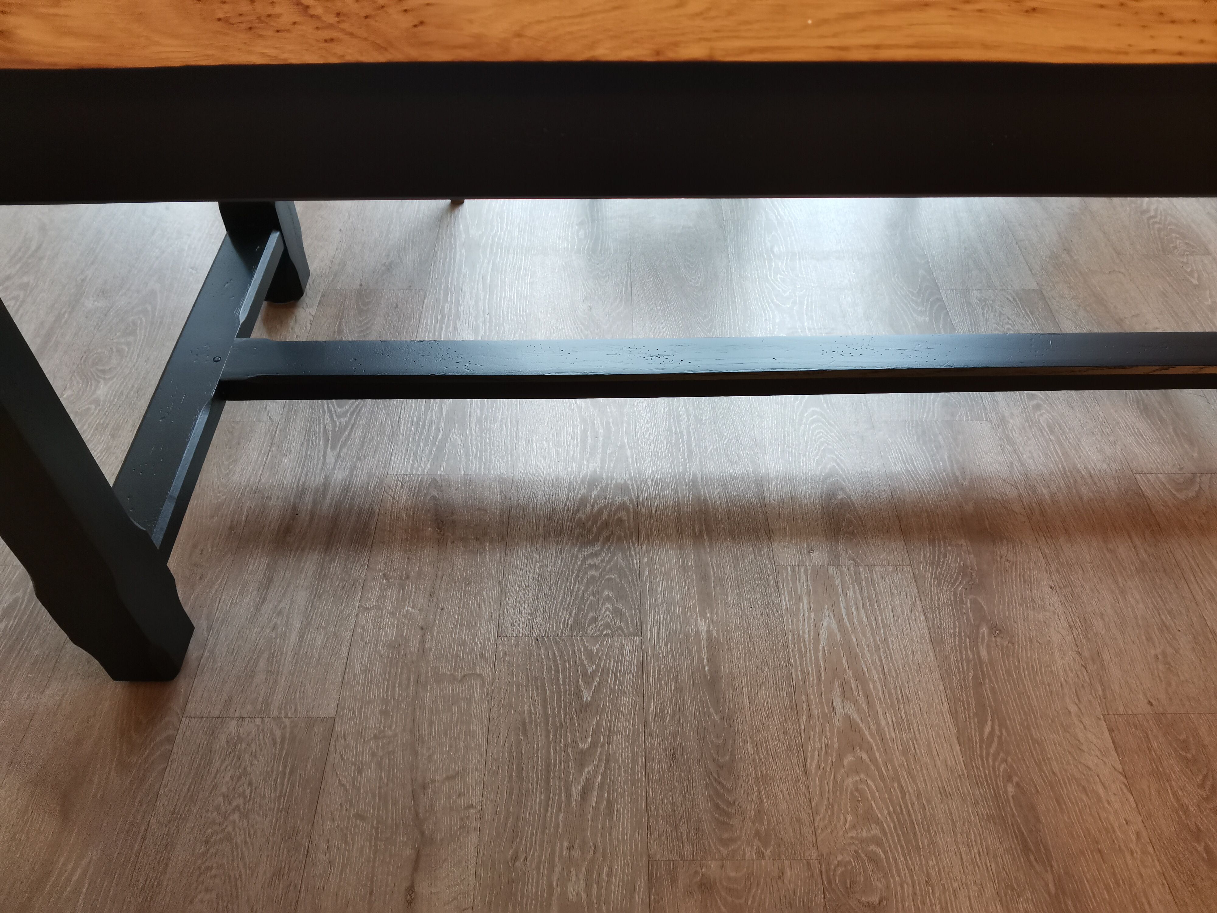 Solid oak farmhouse table