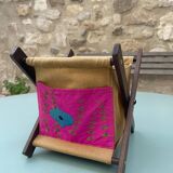 Vide poche coton et bois