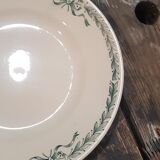 Lot of 10 plates in Terre de Fer Longchamp model Belleville