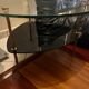 Table basse verre et laiton