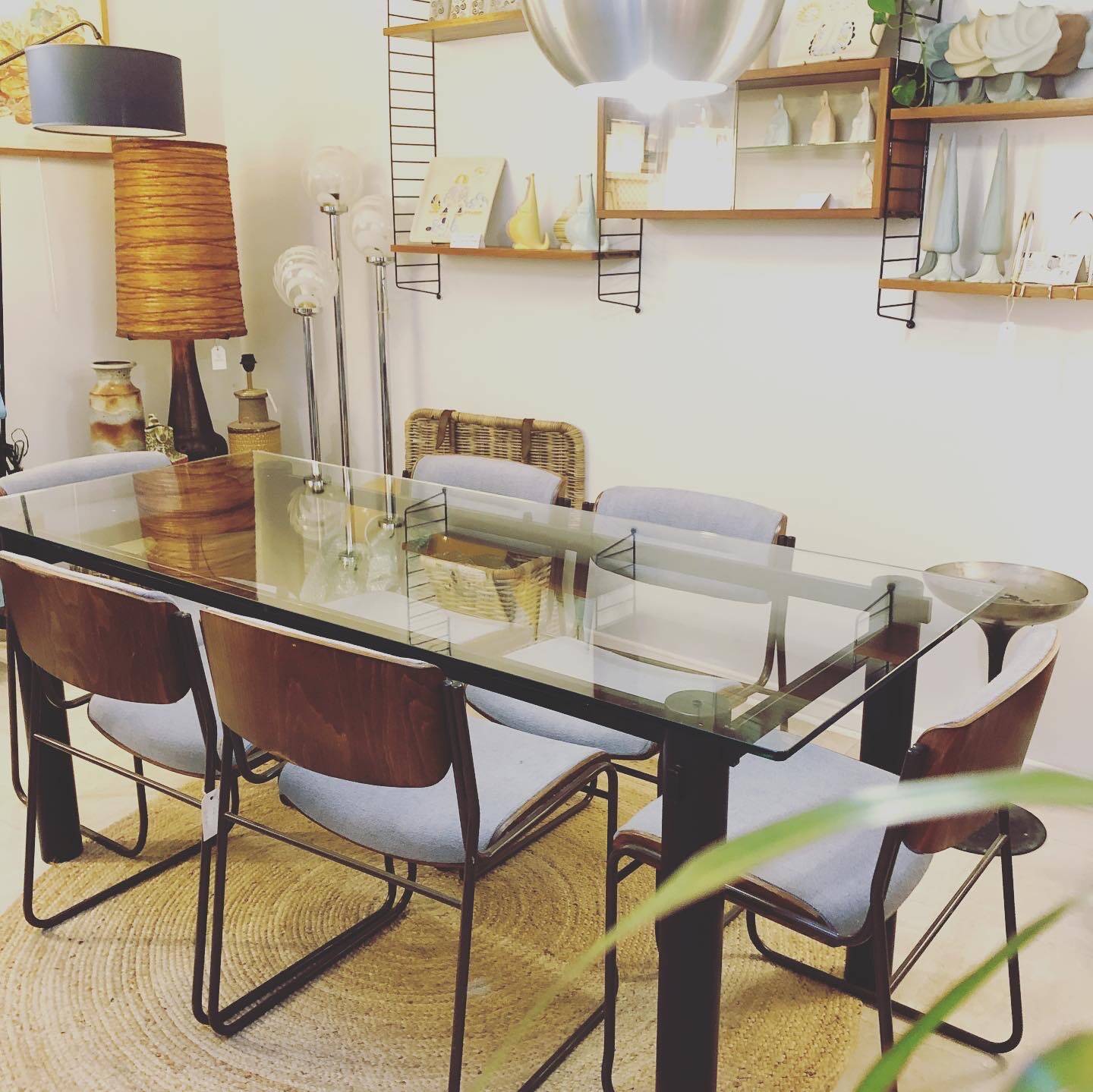 Memphis glass table, 1980