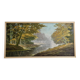 Oil on panel signed by Maurice Leuleu Autumn landscape 104x54 cm framed