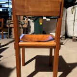 1 lot of 6 chairs by Pierre Chapo