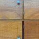 Large vintage wooden locker cabinet
