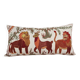 Vintage embroidered cushion cover 46x86 cm