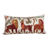 Vintage embroidered cushion cover 46x86 cm