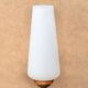 Brass lamp with opaque white opaline, 1950s