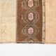 2x6 Turkish Short Brown Handmade Vintage Runner Rug, 64x174Cm